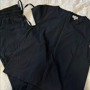 Women's Black Pants & blouse set.